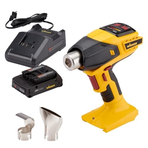 Image of Wagner SprayTech 2426866 FURNO 550 18V - Includes 1 Battery and Charger Heat Gun, Yellow