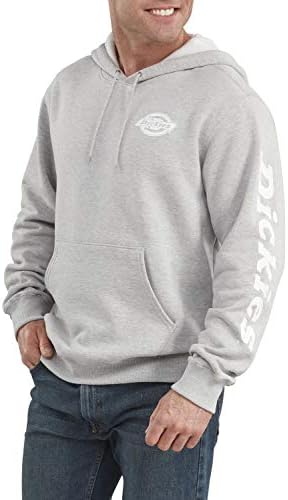 Graphic Fleece Hoodie, Heather Gray 