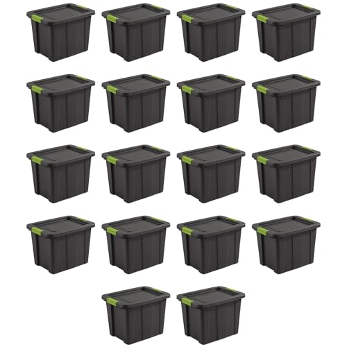 Image of Sterilite Latching Tuff1 Tote Containers w /Lids, 18 Gallon, 18-Pack