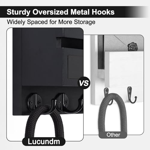 Key-Holder-Wall-Mount-Mail-Holder-with-Storage-Drawer-Key-and-Mail-Holder-with-5-Key-Hooks-for-Coat-Dog-Leash-Home-Decor-Rack-House-Accessories-Entry-Way-Organizer