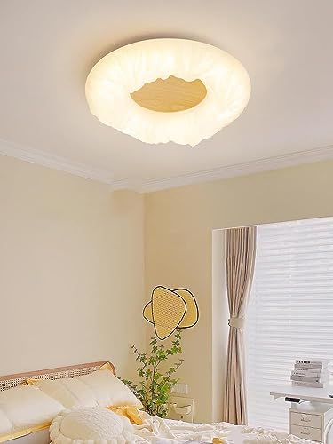Plafond light LED dimmable en bois scandinave pour cuisine moderne