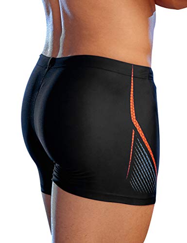 361° Jammers Swimsuit for Men, Square Leg Swimming Briefs-Chlorine Resistant Racing Training XL(W32''-34'') - Thumbnail 7