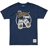 Miller Lite - It's Miller Time Cheers T-Shirt (US, Alpha, X-Large, Regular, Regular, Blue)
