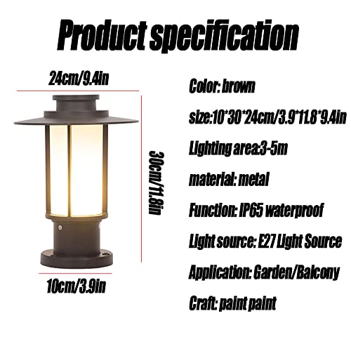 Lámpara de pie china para exteriores con diseño moderno de baliza y columna LED para jardín 3