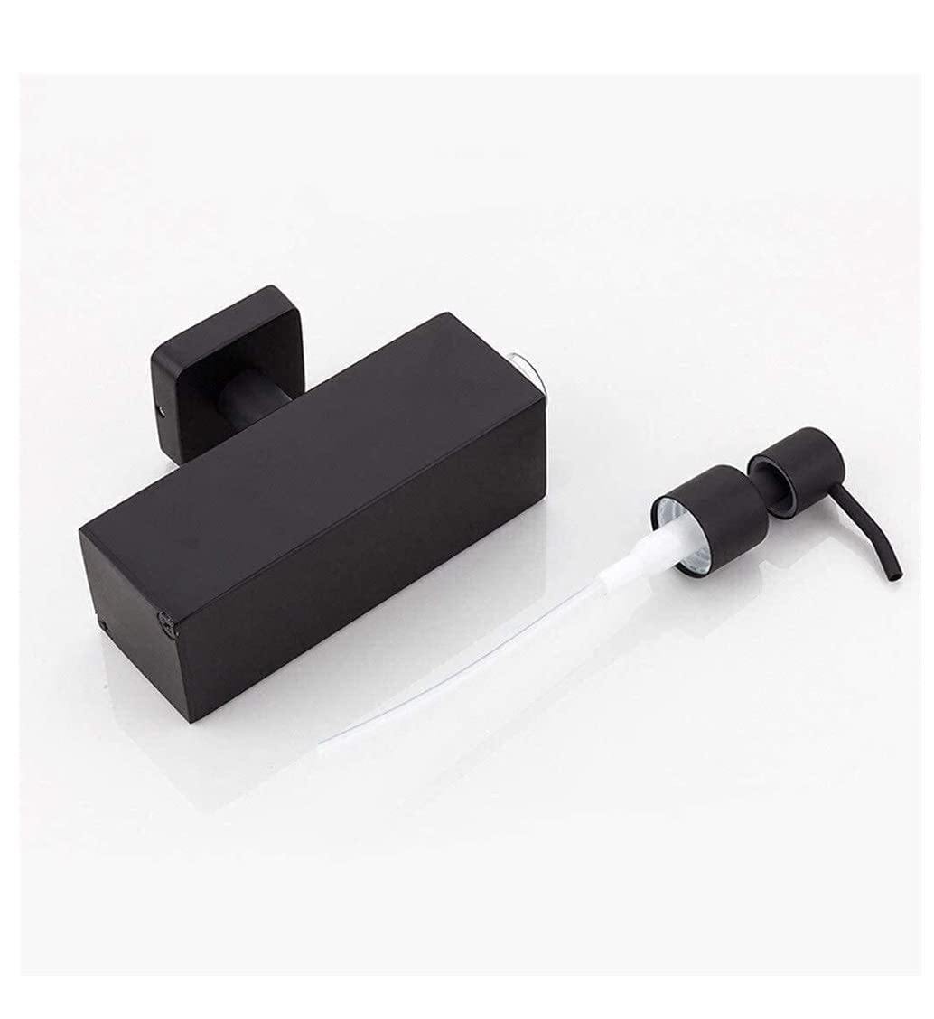 Dozownik Mydła Dozownik Płynu I Mydła Do Montażu Na Ścianie Do Kuchni I Łazienki, Czarny Dozownik Mydła Dozownik Balsamu Do Mydła(Color:B)