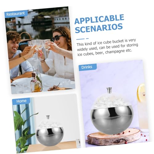 Seau à glaçons bar multifonction en acier inoxydable haut de gamme