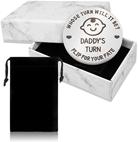 Opopark New Baby Gifts for Mom Daddy Newborn Baby Gifts Funny Decision Coin New Parents Gifts(Silver)