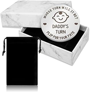 Opopark New Baby Gifts for Mom Daddy Newborn Baby Gifts Funny Decision Coin New Parents Gifts(Silver)