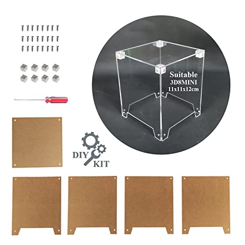 Boîtier acrylique 3D8MINI transparent antichoc pour mini LED