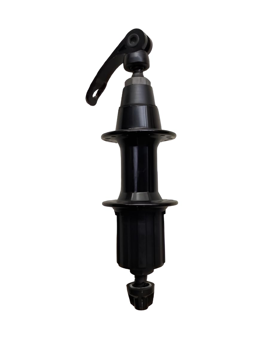 FLORIDA Lightweight 32 hole Aluminium Cassette Hub। Smooth sealed bearings । Quick Release QR skewers। Road bike & Hybrid Cycle Hub। No Disc brake mount (Black, Rear, V-BR Brake, 1 pcs)-image-2