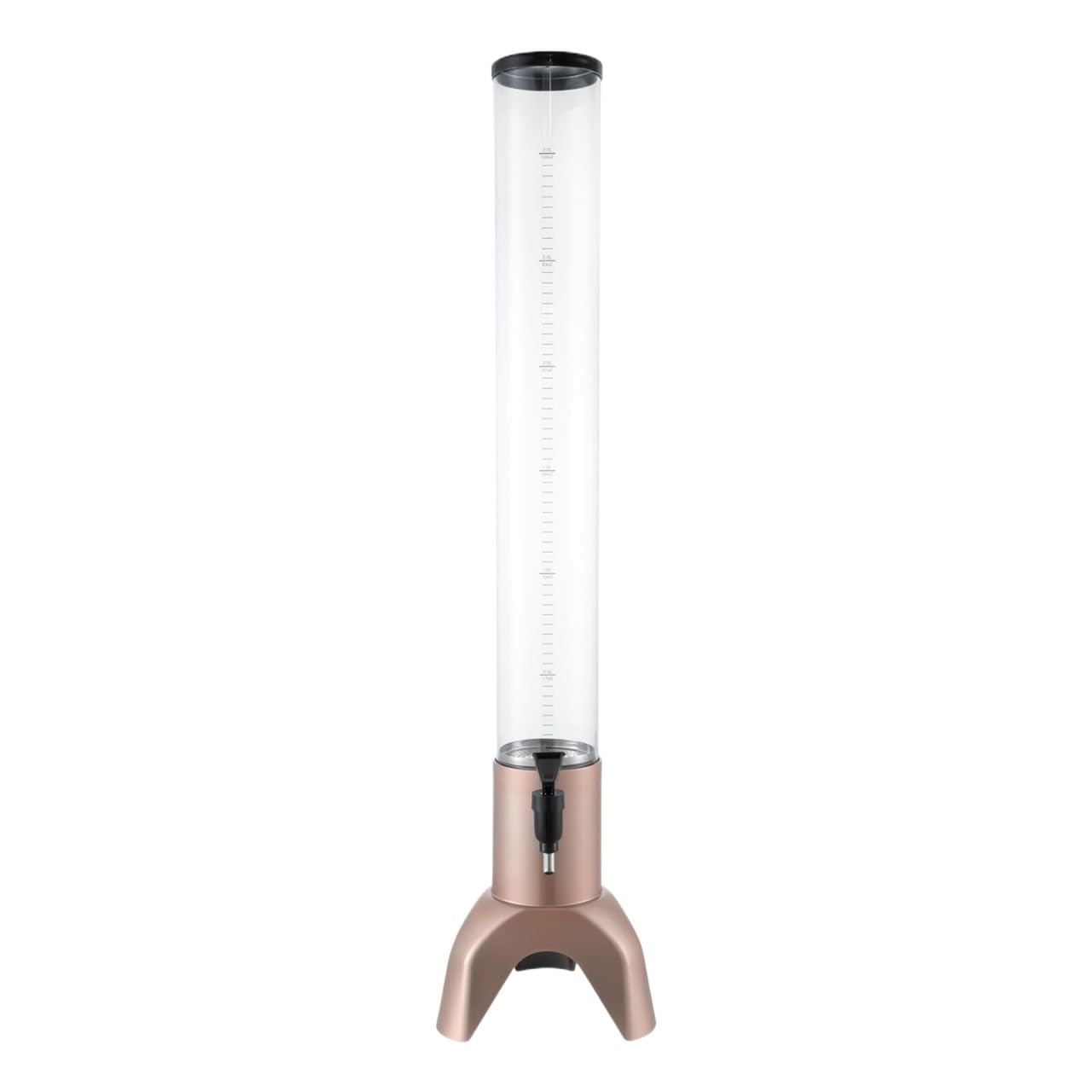 ASerZenith Beer Dispenser With Spigot - Beverage Dispenser Tower For Parties, Includes Ice Tube For Optimal Cooling, Perfect For Juice And Beer Serving(Rose Gold-3L)
