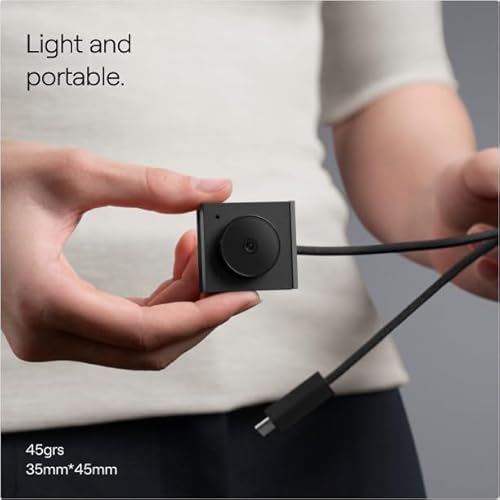 Girino opala - Webcam 4K com clipe, construída para laptops. Sensor 4K, microfones direcionais VisiM