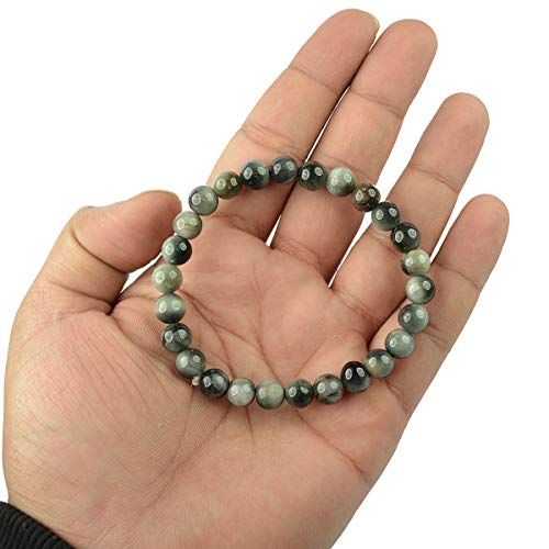 Image of Certified Natural Crystal Stone 8 mm Round Beads Bracelet for Men & Women | Reiki Charged Gemstone Bracelet | Multiple Stone Variants Available