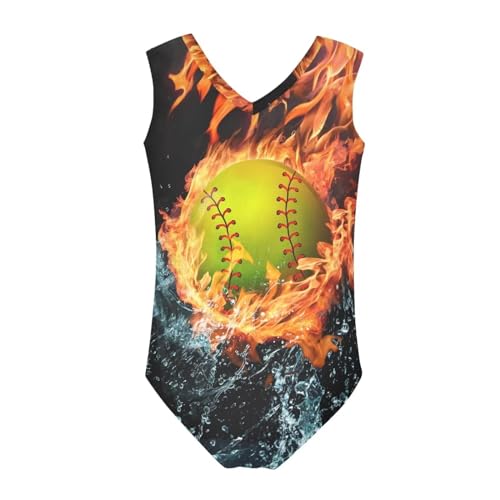 HUGS IDEA Little Girls' One-piece Gymnastics Dancing Tumbling Tank Leotard 3-14Years2