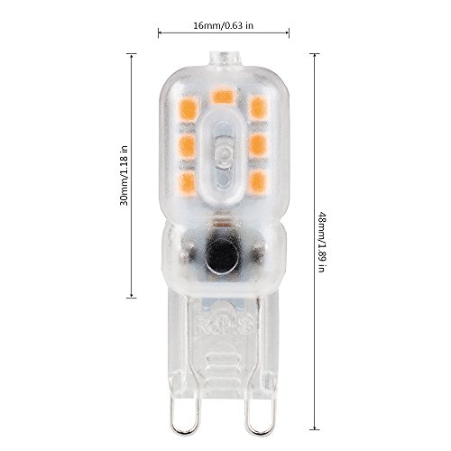 10PCS dimmerabile 5 W lampadine LED G9 220 V 360 °...
