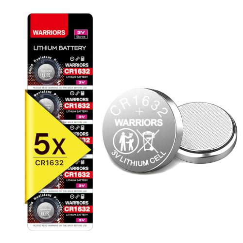 Warriors 5X Pila CR1632 3V Litio Botón