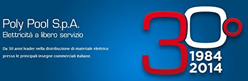 ADATTATORE A 3 POLI TRIPLA PRESA CEE MONOFASE "POLYPOOL" MADE IN ITALY