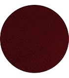 Carpettex Teppich Wohnzimmerteppich, kurz, modern, Farbe und Größe wählbar, rot, 160x160 cm Ronde