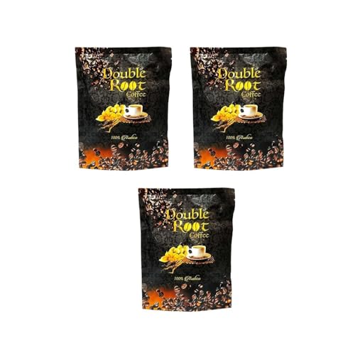 3 Packs Double Root Coffee Arabica Cafe Energy Support 10g (6 Sachets/Pack) image 5