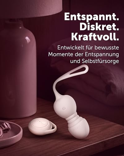 INTIMA ALIZÉ Beckenbodentrainer für Frau mit Vibration | 4-teiliges Set mit Fernbedienung | Stärkung der Beckenbodenmuskulatur bei Blasenschwäche & Inkontinenz | Erholung nach der Geburt | Kegel Balls