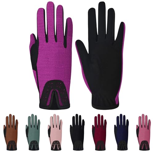 Thapower Guantes de equitación para niños y jóvenes, guantes ecuestres para verano, invierno, deportes al aire libre, guantes de equitación, ciclismo, conducción, jardinería