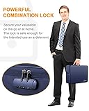 JUNDUN Fireproof Document Box, Waterproof and Fireproof Document Storage,Portable Home Fire Safe Storage Box Case with Lock for Documents,Deed and Birth Certificate,Blue - Image 6