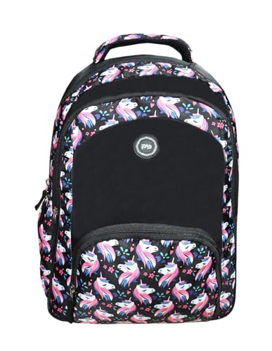 Image of PB Pearlbags LARSEN 21L Printed Casual Backpack,3 Compartment,Premium Fabric,Water Resistant Anti Theft,School & College Bag for Boys and Girls,Office & Travel Bag for Men and Women,46X31X15 Cms