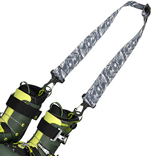 Correa para botas de esquí ajustable en color gris camuflaje talla única para snowboard