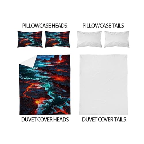 Parure de lit king size microfibre pour supprimer le repassage - 4