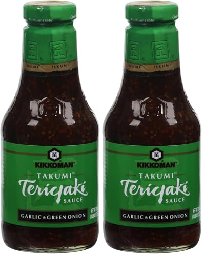 Image of Kikkoman Teriyaki Sauce, Garlic & Green Onion, 20.5 oz (Pack of 2)