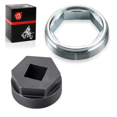 Image of Steering Stem Bearing Nut Bolt Removal Tool & Holder Nut For YAMAHA Banshee Big Bear Bruin Grizzly Kodiak Warrior Raptor Wolverine 350 400 450 600 660 700 YFZ450 YFB250 Timberwolf 250