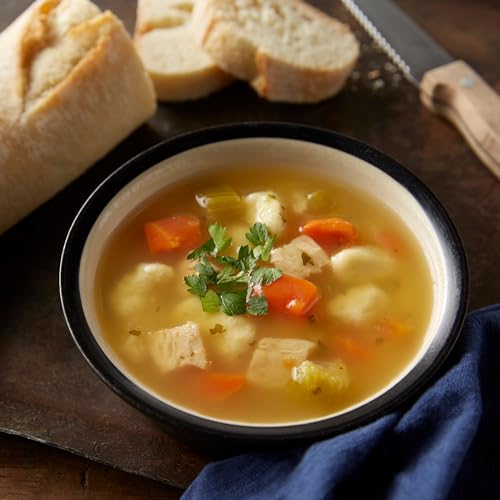 Image of Progresso Traditional Chicken & Herb Dumplings Canned Soup, 18.5 oz | Carrots, celery & chicken in rich chicken broth, 70 calories per serving, No artificial flavors, No added MSG