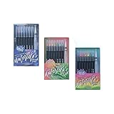 Art 101 Creative Tools Brush Pens, Assorted, 8 Pens/Pack, 3 Packs/Carton (73024)