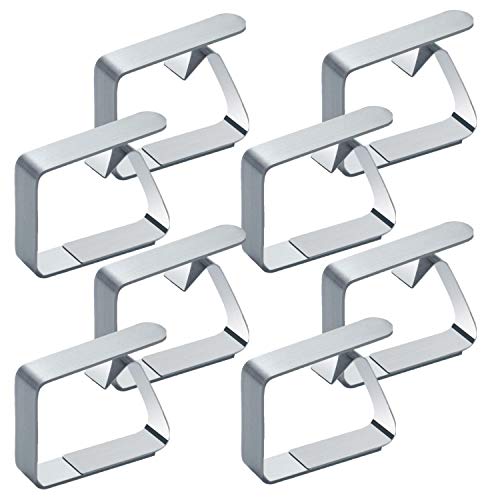 XPdesign テーブルクロスクリップ ステンレス テーブルクロス テーブルカバー 固定用 クリップ グリップ 滑り止め ズレ防止