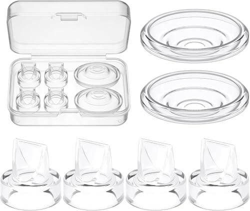 S9 Pro/S12 Pro/S9/S12 Duckbill Valve & Silicone Diaphragm Replacement Parts Compatible with Momcozy Wearable Breast Pump BPA-Free Food-Grade Silicone Accessories (6 Pack: 4 Valves + 2 Diaphragms)