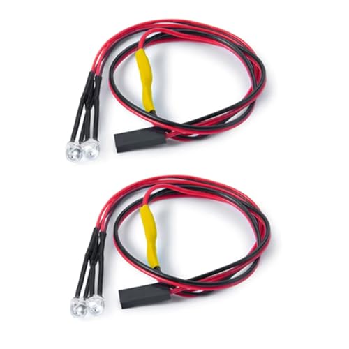 RC�N���[���[�p�A�b�v�O���[�h�p�[�c For Axial For SCX10 II 90046 1/10 RC �J�[ �g���b�N �A�N�Z�T���[ 4.5mm �� �� �� �� ���C�g �X�|�b�g���C�g �w�b�h���C�g ���� ���� RC �J�[ �p�[�c(Yellow)