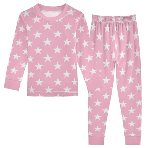 Star Royal Blue Pajamas Sets Cute Long Sleeve Pants Set for Sleepwears