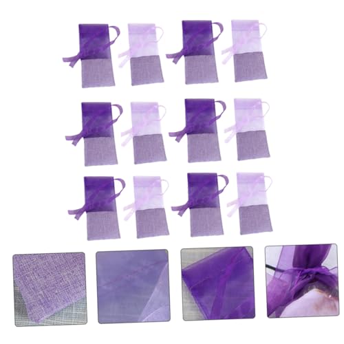 Ipetboom 24 sachets lavanda con cintas para armario miniatura 5