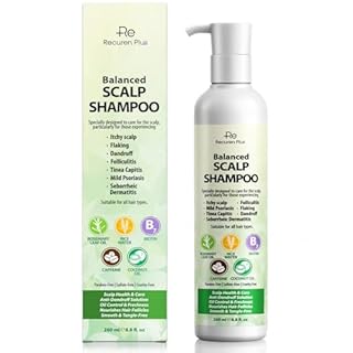 Folliculitis Shampoo Seborrheic Dermatitis Psoriasis Shampoo: Scalp Dandruff, Dry Scalp & Flake Control — Sulfate-Free, Nourishing with Salicylic Acid, Piroctone Olamine, Rice Water, Rosemary Oil 260ml
