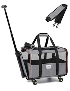 Lekespring Hunde Transportbox mit Rollen BP-21071