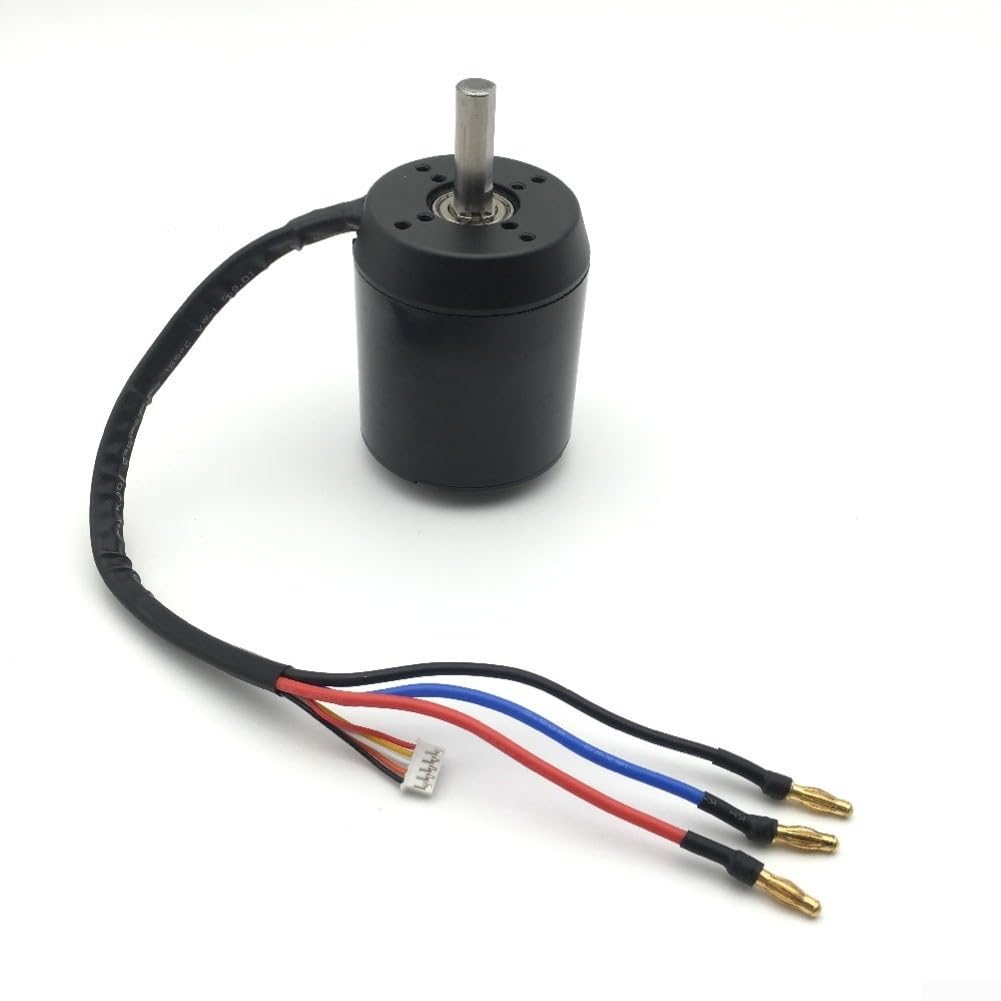 6384 Motore Brushless Sensorless per Veicoli Elettrici, 24-36V Alte Prestazioni, Albero 10mm, Finitura Lega Argento (Effetto Hall)