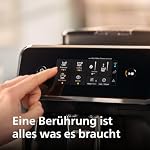 Philips Serie 2200 Kaffeevollautomat – 2 Kaffeesorten, Klassischer Milchaufschäumer, Intuitives Touchdisplay, 100% Keramikmahlwerk, mattes Schwarz (EP2220/10) – Bild 4