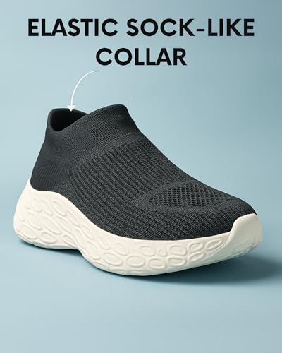 Image of Kraasa Walking Shoes for Men Height Increasing Sports Shoes Ultra Grip Soft Sole Gym Shoes Workout Lightweight Running Shoes for Men