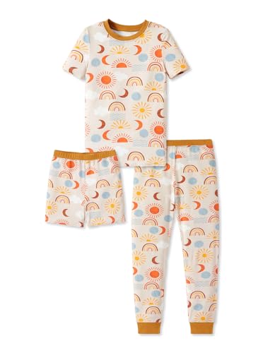 PATPAT Kids 3-Piece Pajama Sets,Soft Snug Fit Pjs for Toddler Boys and Girls, All-Season Comfort...