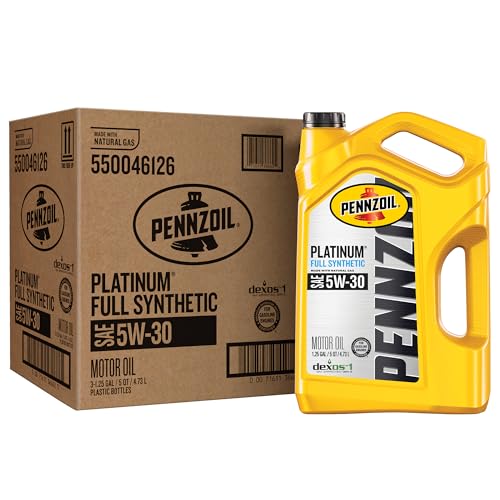 41Wlm7E iFL Pennzoil Platinum Full Synthetic 5W-30 Motor Oil (5-Quart, Case...