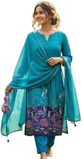 Nirali Fashions Designer Pure Mul Chanderi Frock Style Kurti Set for Women | Handcrafted Thread, Zari, Moti & Real Mirror ... Price In India