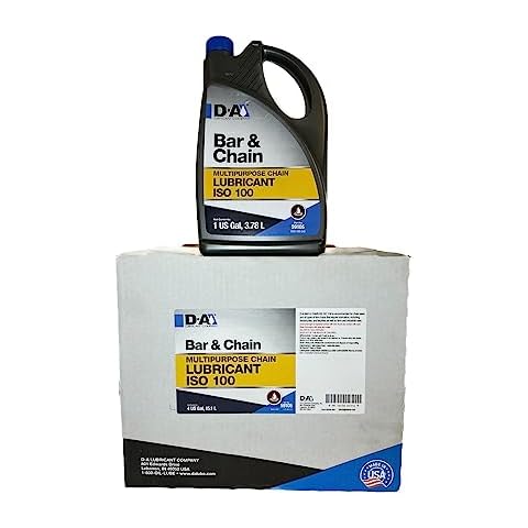 D-A Lubricant | All Season Bar & Chain Oil for Chainsaws | ISO 100 |Multipurpose Chain Lubricant | 4 Gallon Case (512 fl.oz) (16 Quarts) Cover