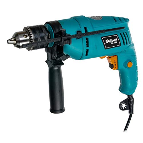 Bort BSM-500-P drill Llave Negro, Azul 3000 RPM 1,7 kg - Taladro eléctrico (3000 RPM, 1 cm, 1,3 cm, 2,5 cm, Corriente alterna, 500 W)