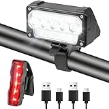 Chasinglee USB Rechargeable Bike Lights, Powerful LED Bicycle Lights, Super Bright...