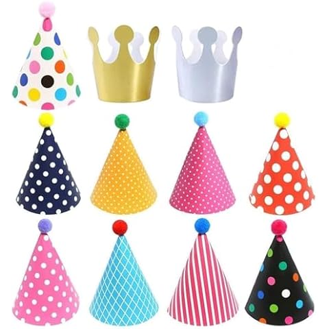 ELakiss 11PCS Birthday Party Hats Cover